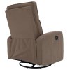 Relaxační otočné polohovací křeslo šedohnědá Taupe TKR114SH