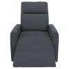 Relaxační otočné polohovací křeslo šedá TKR114S