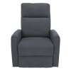 Relaxační otočné polohovací křeslo šedá TKR114S