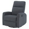 Relaxační otočné polohovací křeslo šedá TKR114S