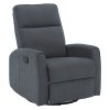 Relaxační otočné polohovací křeslo šedá TKR114S