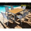 Zahradní jídelní set 150x90 dub AZS113-L