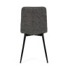 Jídelní židle antracitová látka cowboy nohy černý kov AJZ213C