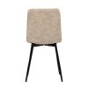 Jídelní židle krémová látka cowboy nohy černý kov AJZ213K