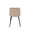 Jídelní židle krémová sametová látka nohy černý kov AJZ213KS