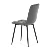 Jídelní židle šedá sametová látka nohy černý kov AJZ213SS