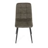 Jídelní židle zelená látka cowboy nohy černý kov AJZ213Z
