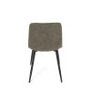Jídelní židle zelená látka cowboy nohy černý kov AJZ213Z