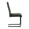 Jídelní židle zelený samet černá pohupová podnož AJZ218ZS