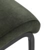Jídelní židle zelený samet černá pohupová podnož AJZ218ZS