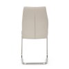 Jídelní židle krémová ekokůže pohupová podnož broušený nerez AJZ219K