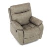 TV a relaxační křeslo s el. ovládáním potah lanýžová látka v dekoru vintage AKR140L
