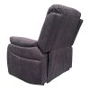 TV relaxační křeslo manuální polohování hnědá látka v dekoru kůže AKR138B-2
