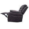 TV relaxační křeslo manuální polohování hnědá látka v dekoru kůže AKR138B-2