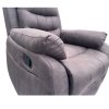 TV relaxační křeslo manuální polohování hnědá látka v dekoru kůže AKR138B-2