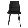 Jídelní židle černá látka černá podnož VJZ100C