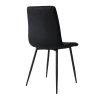 Jídelní židle černá látka černá podnož VJZ100C