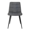 Jídelní židle šedá látka černá podnož VJZ100S