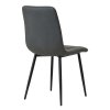 Jídelní židle šedá látka černá podnož VJZ100S