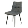 Jídelní židle šedá látka černá podnož VJZ100S