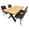 Jídelní set pro 4 osoby 160x90 cm dub-hnědá VJS116-41H