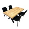 Jídelní set pro 4 osoby 160x90 cm dub černá VJS116 41C6