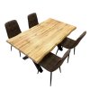 Jídelní set pro 4 osoby 160x90 cm dub-hnědá VJS216-40H
