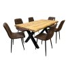 Jídelní set pro 6 osob 160x90 cm dub-hnědá VJS216-60H