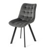 Jídelní židle čalouněná šedá látka samet AJZ130S-S