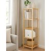 Bambusový regál 140x33x37 přírodní HRL102N-5