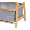 Bambusový regál 92x44x33 přírodní šedá HRL103S