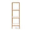 Bambusový regál 110x33x34 přírodní bílá HRL109B