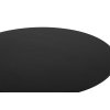 Jídelní stůl kulatý 100 cm černý dekor dřeva HJS103C-100