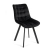 Jídelní židle čalouněná černá látka samet AJZ130C-S