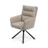 Jídelní židle otočná s područkami béžová HJZ102BE