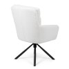 Jídelní židle otočná s područkami bílá HJZ102B