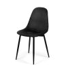 Jídelní židle čalouněná černá nohy kov HJZ104C