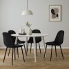 Jídelní židle čalouněná černá nohy kov HJZ104C