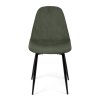 Jídelní židle čalouněná zelená manšestr nohy kov HJZ104ZM
