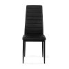 Jídelní židle čalouněná černá nohy kov HJZ107C