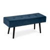 Lavice čalouněná 100x43x34 modrá HBK109M