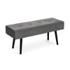 Lavice čalouněná 100x43x34 šedá HBK109S