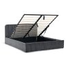 Postel 180x200 šedá čalouněná s roštem HPL100S-180