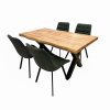 Jídelní set pro 4 osoby 160x90 cm dub-šedá VJS116-41S-S