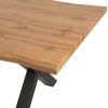 Jídelní set pro 6 osob 180x90 cm dub, šedá samet VJS118-61S-S