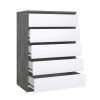 221715 2 komoda simplicity 231 beton bily lesk