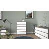 221715 6 komoda simplicity 231 beton bily lesk