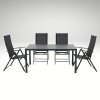 Zahradní set 150x90 pro 4 osoby V134 černá