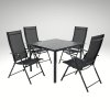 Zahradní set 90x90 pro 4 osoby V133 černá