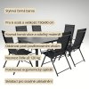 Zahradní set 150x90 pro 6 osob V136 černá
